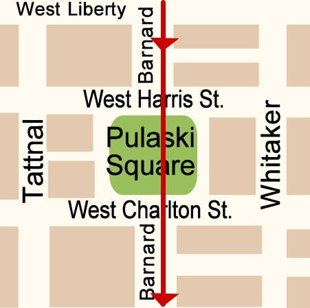 Pulaski Square Map Day 1. 