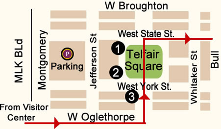 Telfair Square Map Day 2. 