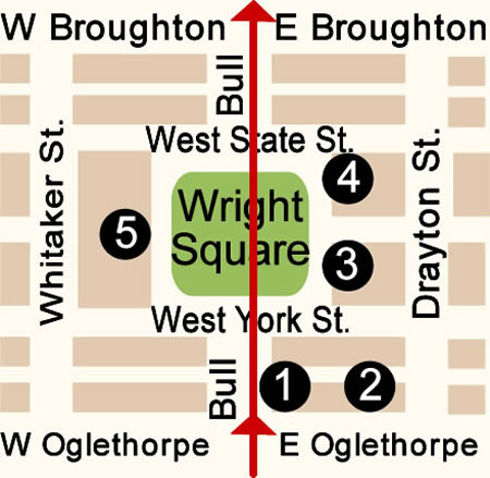 Wright Square Map Day 1. 